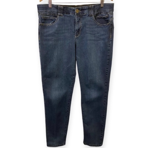 Democracy 16 Jeans Ab Technology Skinny Stretch Womens Mid Rise B1226ADBX - Picture 3 of 13